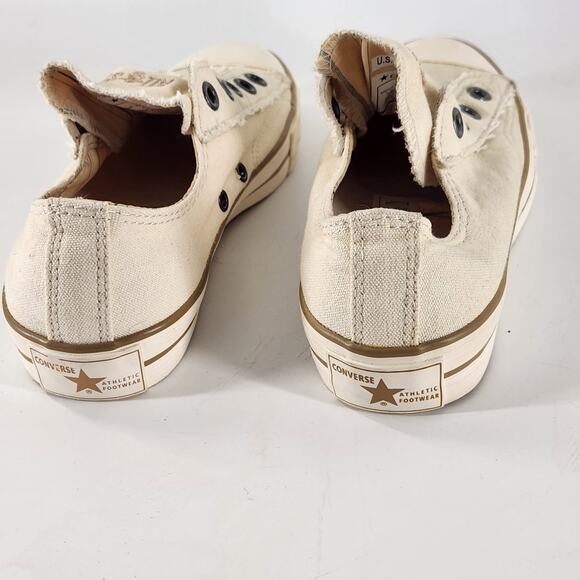 Converse Chuck Taylor John Varvatos Slip On No Lace Sneakers Unisex Beige M3 W5 - Picture 4 of 7